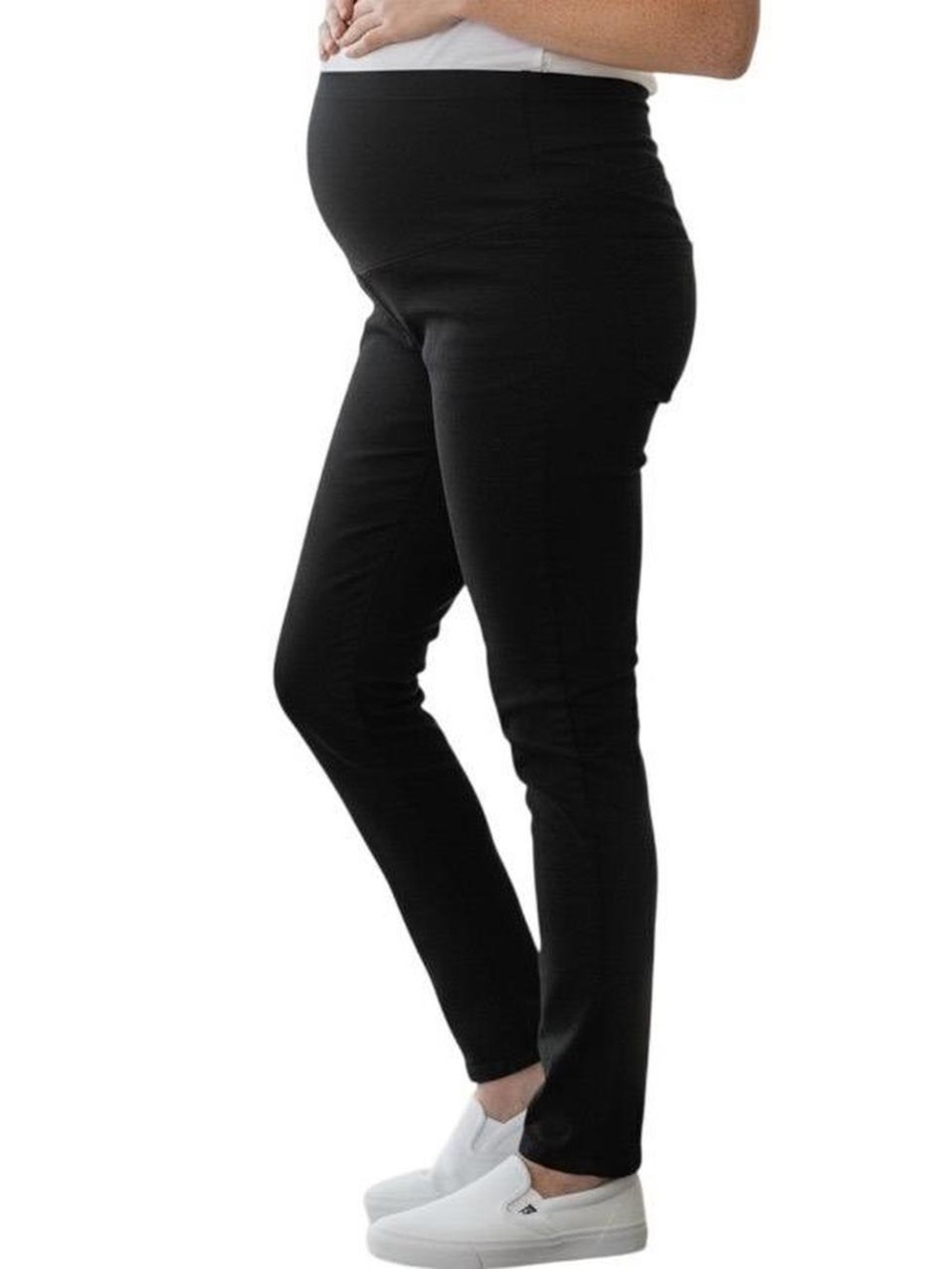 Madewell Over the Belly Maternity Stretch Skinny Jeans Black Sz 27